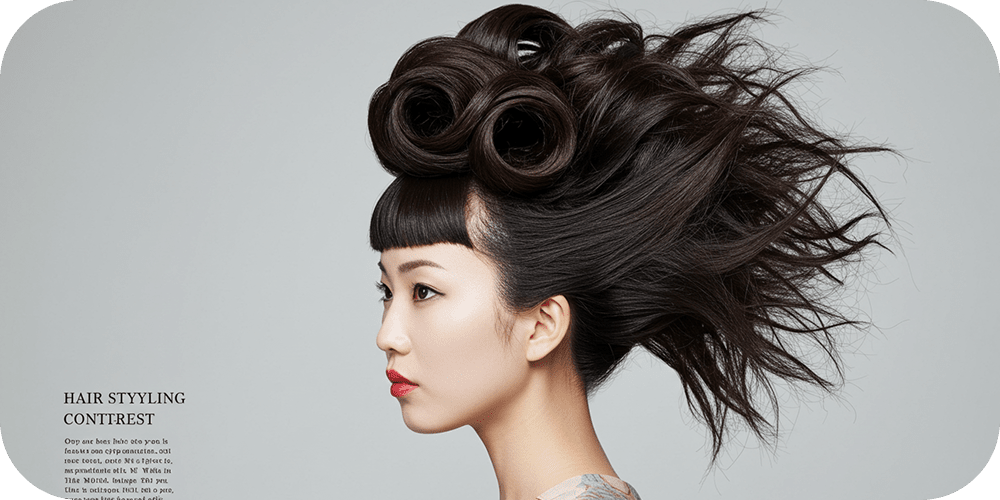 ヘアアレンジをされた女性の横顔