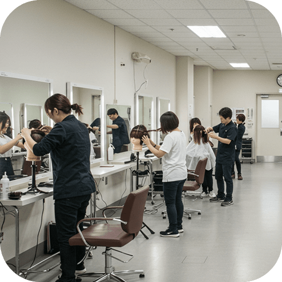 ヘアスタイル実習室